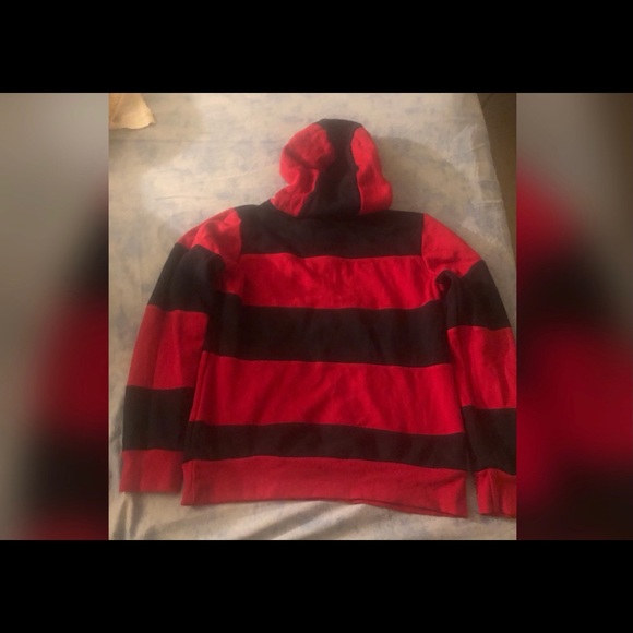 Blocking Him Hoodie Navy/Red (worn once) - Picture 2 of 5